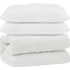 Dekbed met kussen 3 pcs Wit Microfibre>vidaXL Hot