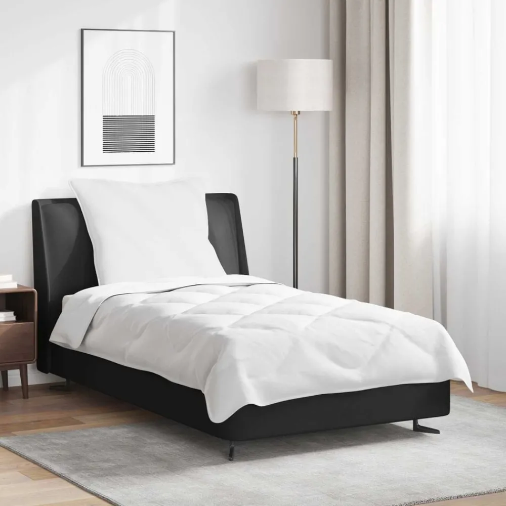 Dekbed met kussen 2 pcs Wit Microvezel>vidaXL Discount