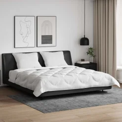 Dekbed met kussen 3 pcs Wit Microfibre>vidaXL Sale