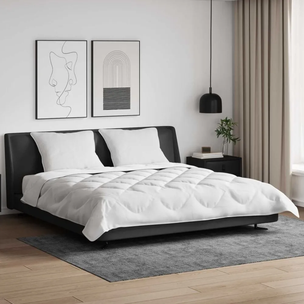 Dekbed met kussen 3 pcs Wit Microfibre>vidaXL Sale