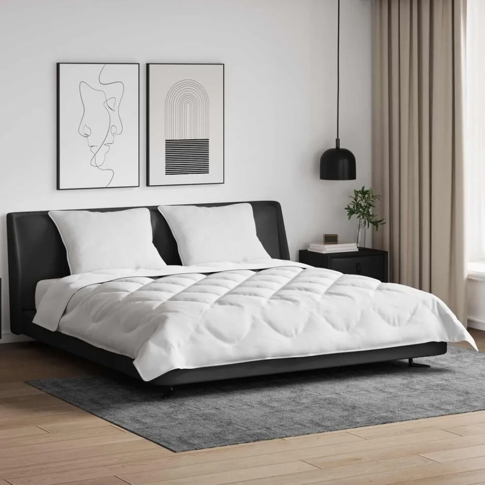 Dekbed met kussen 3 pcs Wit Microfibre>vidaXL Hot