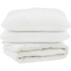 Dekbed met kussen 3 pcs Wit Microvezel>vidaXL Best