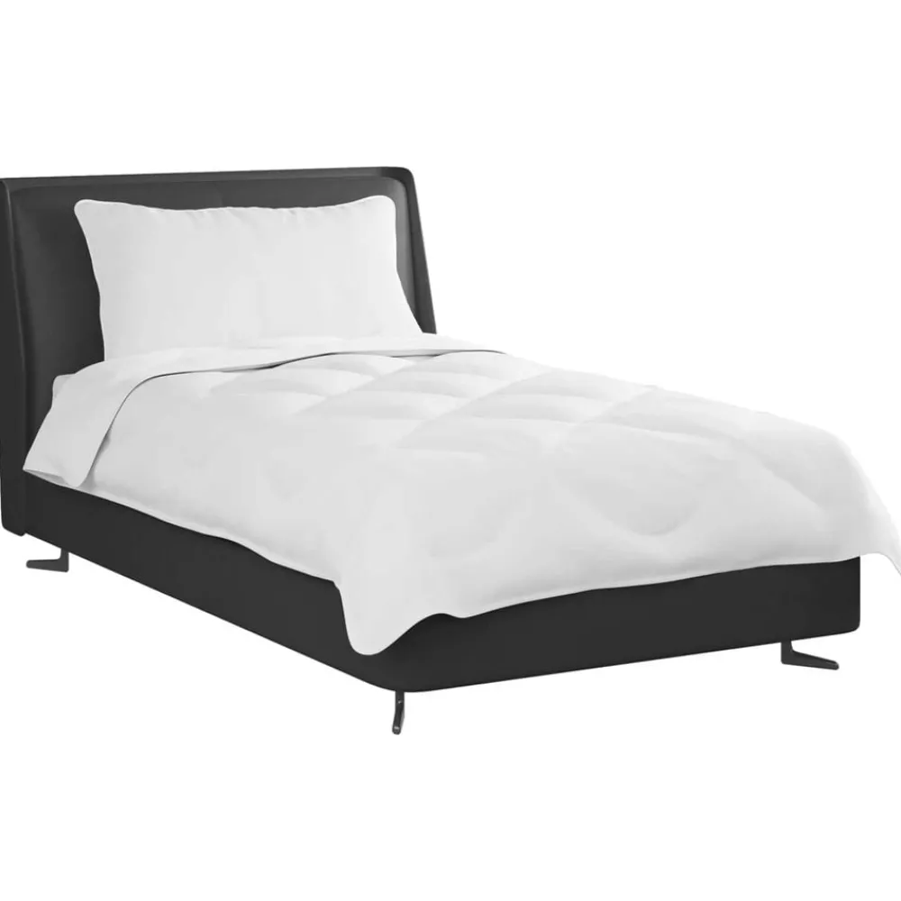 Linnengoed*vidaXL Dekbed met kussen 2 pcs Wit Microvezel