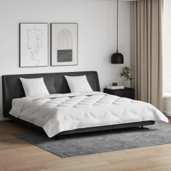 Dekbed met kussen 3 pcs Wit Microfibre>vidaXL Best