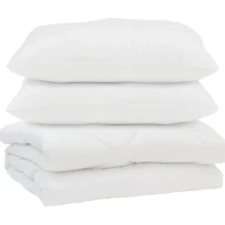 Dekbed met kussen 3 pcs Wit Microfibre>vidaXL New