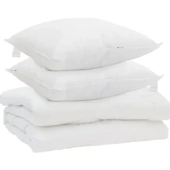 Dekbed met kussen 3 pcs Wit Microfibre>vidaXL