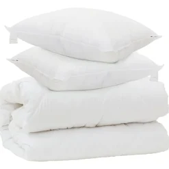 Dekbed met Kussens met kussen 3 pcs Wit Microvezel>vidaXL Online