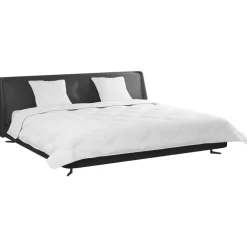 Dekbed met Kussens 3 pcs Wit Microfiber en Dons Feather><noscript><img width=