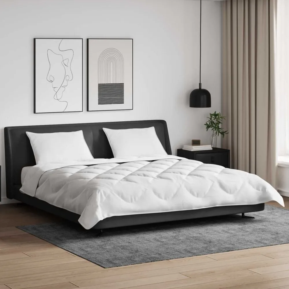 Dekbed met Kussens met kussen 3 pcs Wit Microvezel>vidaXL Discount