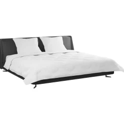Dekbed met Kussens 3 pcs Wit Microfiber en Dons Feather><noscript><img width=