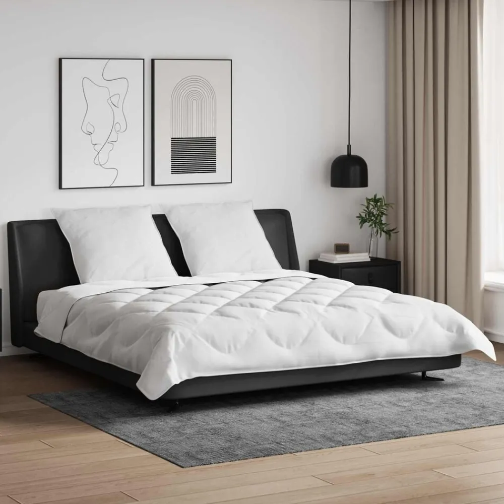 Dekbed met Kussens met kussen 3 pcs Wit Microvezel>vidaXL New
