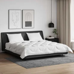 Dekbed met Kussens met kussen 3 pcs Wit Microvezel>vidaXL