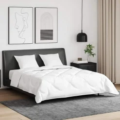 Dekbed Set met kussen 3 pcs Wit Donsveertjes>vidaXL Discount