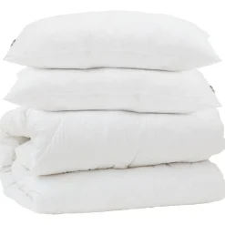 Dekbed Set met kussen 3 pcs Wit Microfiber en Dons Feather>vidaXL Best