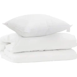 Dekbed Set met kussen 2 pcs Wit Microfibre>vidaXL Discount