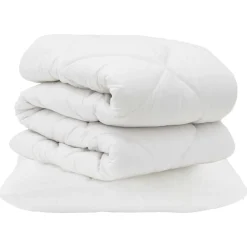 Linnengoed*vidaXL Dekbed Set met kussen 2 pcs Wit Microvezel
