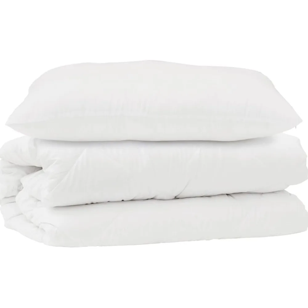 Dekbed Set met kussen 2 pcs Wit Microfibre>vidaXL Online