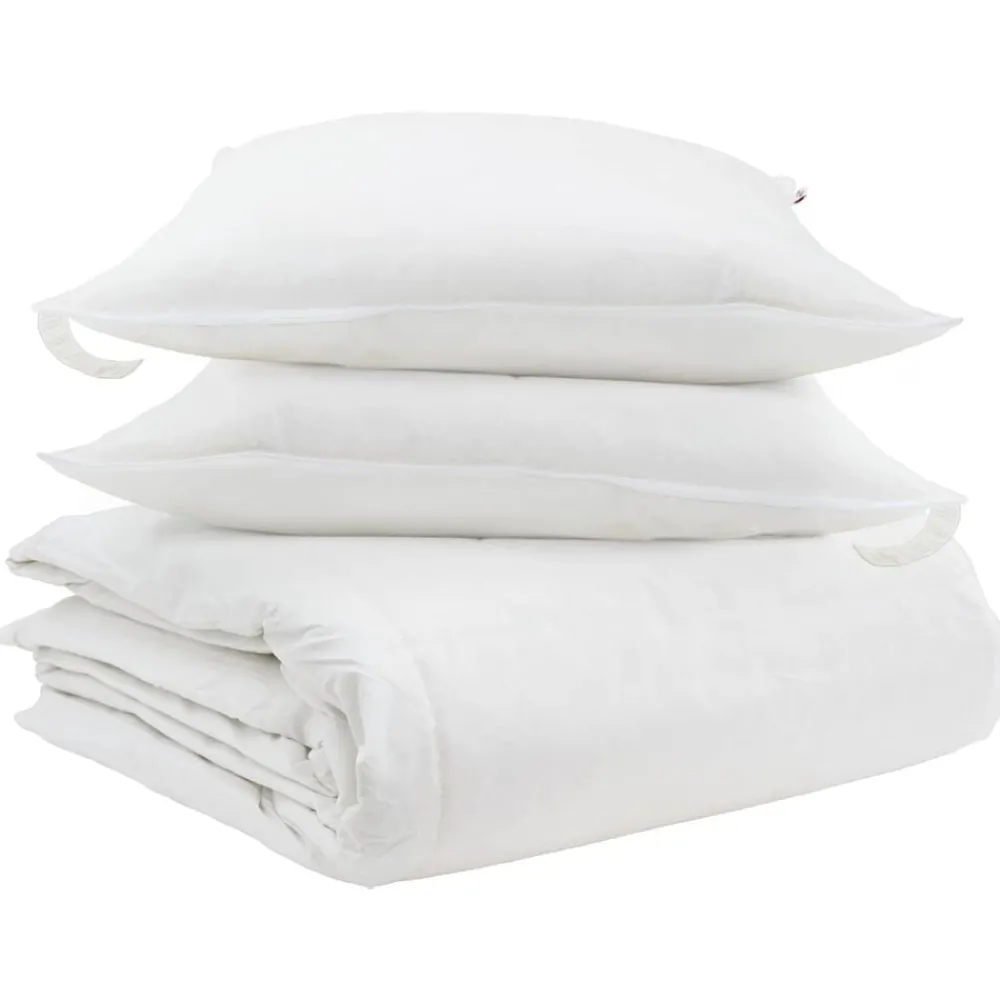 Dekbed Set met kussen 3 pcs Wit Donsveertjes>vidaXL Discount