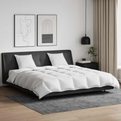 Dekbed Set met kussen 3 pcs Wit Donsveertjes>vidaXL Discount