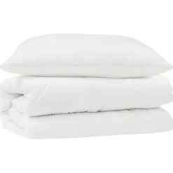 Dekbed Set met kussen 2 pcs Wit Microfibre>vidaXL Sale