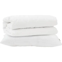 Dekbed Set met kussen 2 pcs Wit Microfibre>vidaXL New