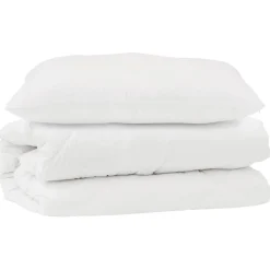 Dekbed Set met kussen 2 pcs Wit Microfibre>vidaXL Clearance