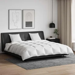 Dekbed Set met kussen 3 pcs Wit Donsveertjes>vidaXL Sale