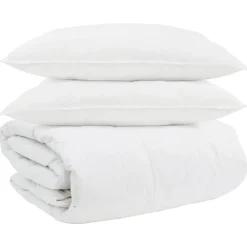 Dekbed Set met kussen 3 pcs Wit Donsveertjes>vidaXL Online