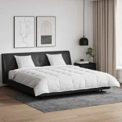 Dekbed Set met kussen 3 pcs Wit Donsveertjes>vidaXL Clearance