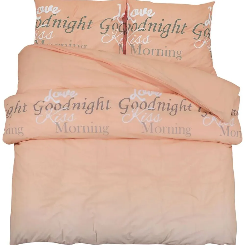 Linnengoed*vidaXL Dekbedovertrekset 140x200 cm katoen Roze