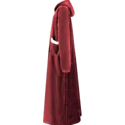 Deken hoodie Bordeaux Rood M Fleece en Flanel><noscript><img width=
