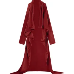 Deken hoodie Bordeaux Rood F Flanel><noscript><img width=