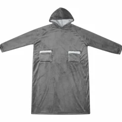Kleding & Accessoires*vidaXL Deken hoodie M Fleece en Flanel Donkergrijs