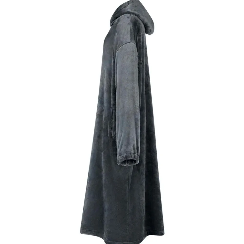Kleding & Accessoires*vidaXL Deken hoodie s Flanel Marineblauw