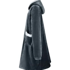 Kleding & Accessoires*vidaXL Deken hoodie M Fleece en Flanel Marineblauw