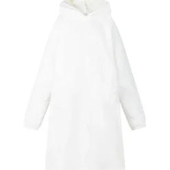 Kleding & Accessoires*vidaXL Deken hoodie M Fleece en Flanel Wit
