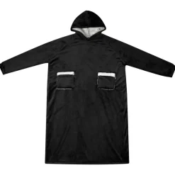 Kleding & Accessoires*vidaXL Deken hoodie M Fleece en Flanel Zwart