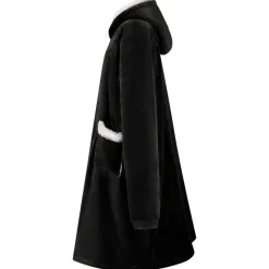 Kleding & Accessoires*vidaXL Deken hoodie M Fleece en Flanel Zwart