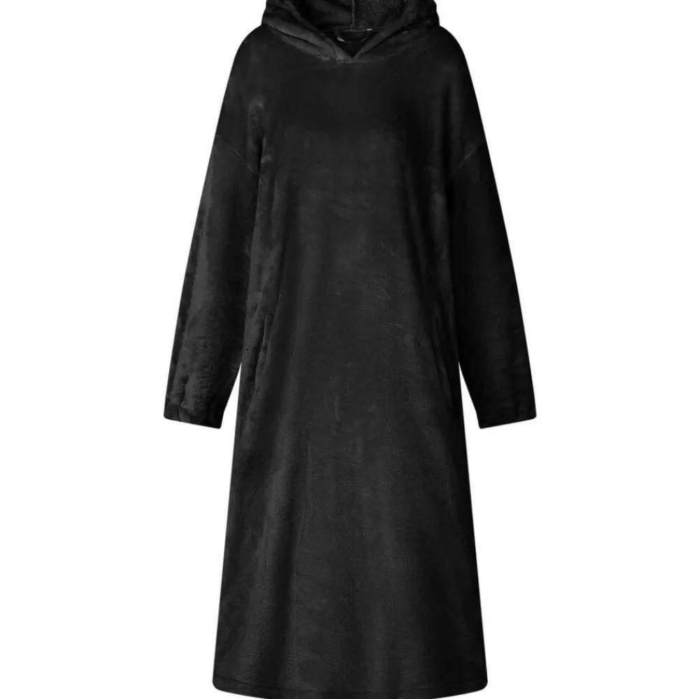 Kleding & Accessoires*vidaXL Deken hoodie s Flanel Zwart