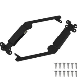 Deksel ondersteunend scharnier 2 pcs Zwart 192 x 32 x 50 mm>vidaXL Sale