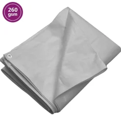 Dekzeil 260 g/m² 2x3 m HDPE>vidaXL New