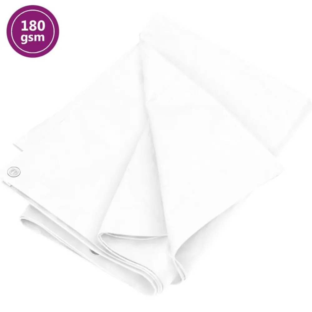 Bouwbeslag*vidaXL Dekzeil 180 g/m² 2x3 m HDPE Wit