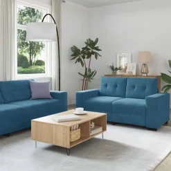 2-delige bankset met kussens, fluweel>vidaXL Discount