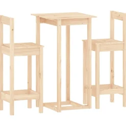 3-delige Barset massief grenenhout>vidaXL Online