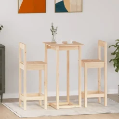 3-delige Barset massief grenenhout>vidaXL Online