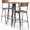 3-delige Barset staal bruin zwart>vidaXL New