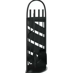 Houtkachel- & Haardaccessoires*vidaXL 5-delige Haardset 23x15x66 cm staal