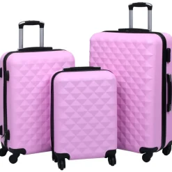 Bagage & Tassen*vidaXL 3-delige Harde kofferset ABS Roze