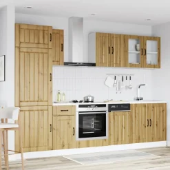Kasten & Opbergmeubelen*vidaXL 8-delige Keukenkastenset Kalmar bewerkt hout artisanaal eiken artisanaal eikenkleurig