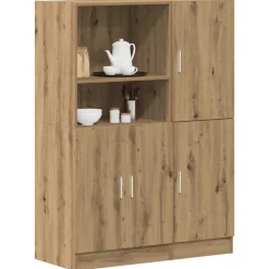 2-delige Keukenkastenset bewerkt hout artisanaal eikenkleur>vidaXL Sale